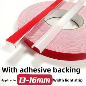 Perfil de PVC Autoadhesivo Tipo U para Cableado Industrial y Fijación de Tiras de Luz, Fácil de Cortar, Instalación sin Perforaciones - Product Image 5