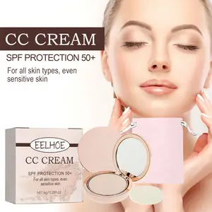Marque privée EELHOE Maquillage longue durée Protection SPF 50 + Correcteur Poudre CC Crème