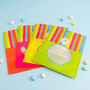 Heat-Sealed Plastic Stand-Up Zipper Bag with Transparent Window <b>Printed</b> Handle for <b>Packaging</b> Snacks Foods and Gummies Factory - Product Image 3