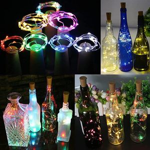 10 gói tự làm giá LED chai nút chai Chuỗi Cổ Tích đèn 3 LR44 pin đồng Chuỗi 2M 20LED chai ánh sáng cho rượu sâm banh chai - Product Image 5