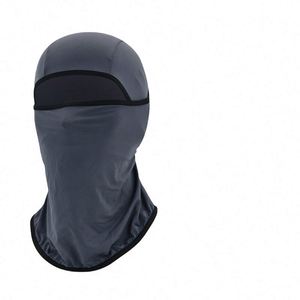 Cagoule 100% Coton Imperméable Hiver/Été Style Image Masque Intégral pour Sports de Plein Air, Pêche et Plage Noir - Product Image 4