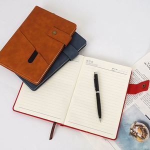 Wholesale Personalized Composition Pu Leather Notebook Hardcover A5 Kraft <b>Journal</b> Notebook with Custom Logo - Product Image 6