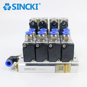 Ad alte prestazioni 4V serie elettrovalvola 4V parti pneumatiche terminale aria lavoro collettore gruppo isola serie - Product Image 4