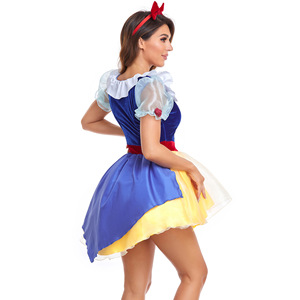 Disfraz de Halloween para Mujer Adulta, Disfraz de Princesa Clásica de Cuento de Hadas, Vestido de Poliéster para Fiesta, Inspirado en Películas y Series de Televisión - Product Image 4