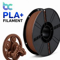Filament d'imprimante 3D PLA+ 1,75 mm de diamètre, température d'impression 205-215°C, résistance 8,0 KJ/m, moulage facile, impression fluide, faible coût