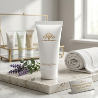 Ensemble de produits de toilette en format voyage avec logo personnalisé pour hôtel, comprenant shampoing, lotion corporelle et après-shampoing en flacons miniatures, pour complexes hôteliers