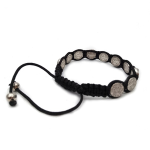 Pulsera de Nudo Chino Tejida con Aleación Benedictina, Ajustable, Hecha a Mano, con Cuentas, Unisex, para Regalo - Product Image 3
