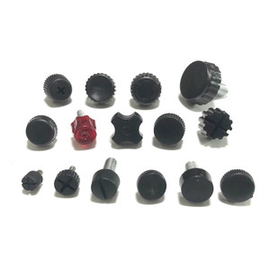 Vis à tête hexagonale avec embout en caoutchouc, métriques, en acier au carbone, revêtement noir, zinguage bleu et blanc, grade 8, niveau 4.8, norme GB836 - Product Image 4