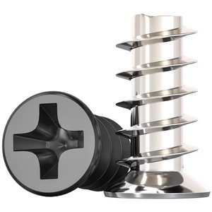 M5 Self Tapping <b>Screws</b> Sink Head <b>Flat</b> Tail Carbon Steel Zinc Plated For Construction Industry - Product Image 1