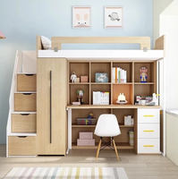 Lit superposé en bois massif, nouveau design, pour chambre d'enfant, école, maison, hôtel, auberge, adapté aux adolescents