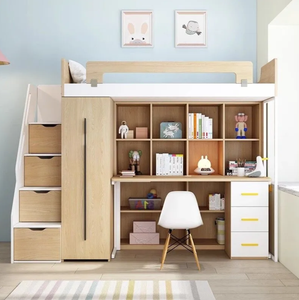 <span class=keywords><strong>Lit</strong></span> superposé en bois massif, nouveau design, <span class=keywords><strong>pour</strong></span> chambre d'enfant, école, maison, hôtel, auberge, adapté aux adolescents - Product Image 2