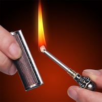 Briquet à kérosène réutilisable Baiyuheng en métal avec logo personnalisé, allume-feu d'urgence, équipement de survie