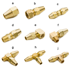 DOT Brass 10,20,22 Mét Nén Phụ Kiện Mỹ Loại Đảo Ngược Flare Propane SAE Núm Vú Khuỷu Tay 90 Hose Phù Hợp D.O.T - Product Image 2