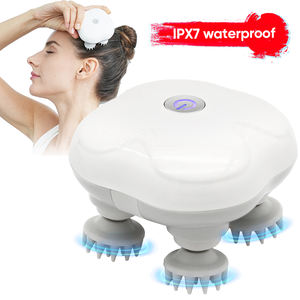 Masajeador Eléctrico Recargable de Cabeza y Cuero Cabelludo, Herramienta de Masaje Impermeable para Limpieza del Cabello, Máquina Relajante para la Cabeza - Product Image 1