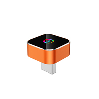 Adaptador Inalámbrico 2 en 1 para CarPlay y Android Auto GP03, Carcasa Metálica, Luz RGB, Conectividad Inteligente para Automóvil, Dongle BT 5.0/WiFi de Doble Banda, CE/FCC