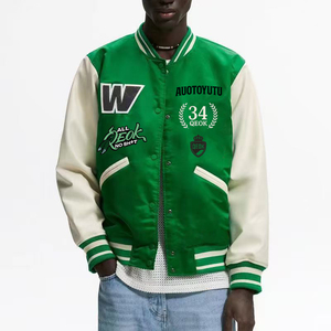 High Quality <strong>Varsity</strong> <strong>Jacket</strong> Men Chenille Embroidery Leather Sleeves Custom Baseball Letterman <strong>Varsity</strong> <strong>Jacket</strong> - Product Image 3