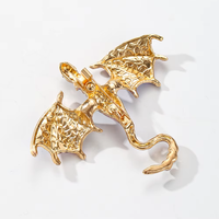 Broches Dragon Personnalisées 2026 Nouveauté, Broches d'Animaux Volants en Strass, Badges Métalliques, Cadeaux Bijoux