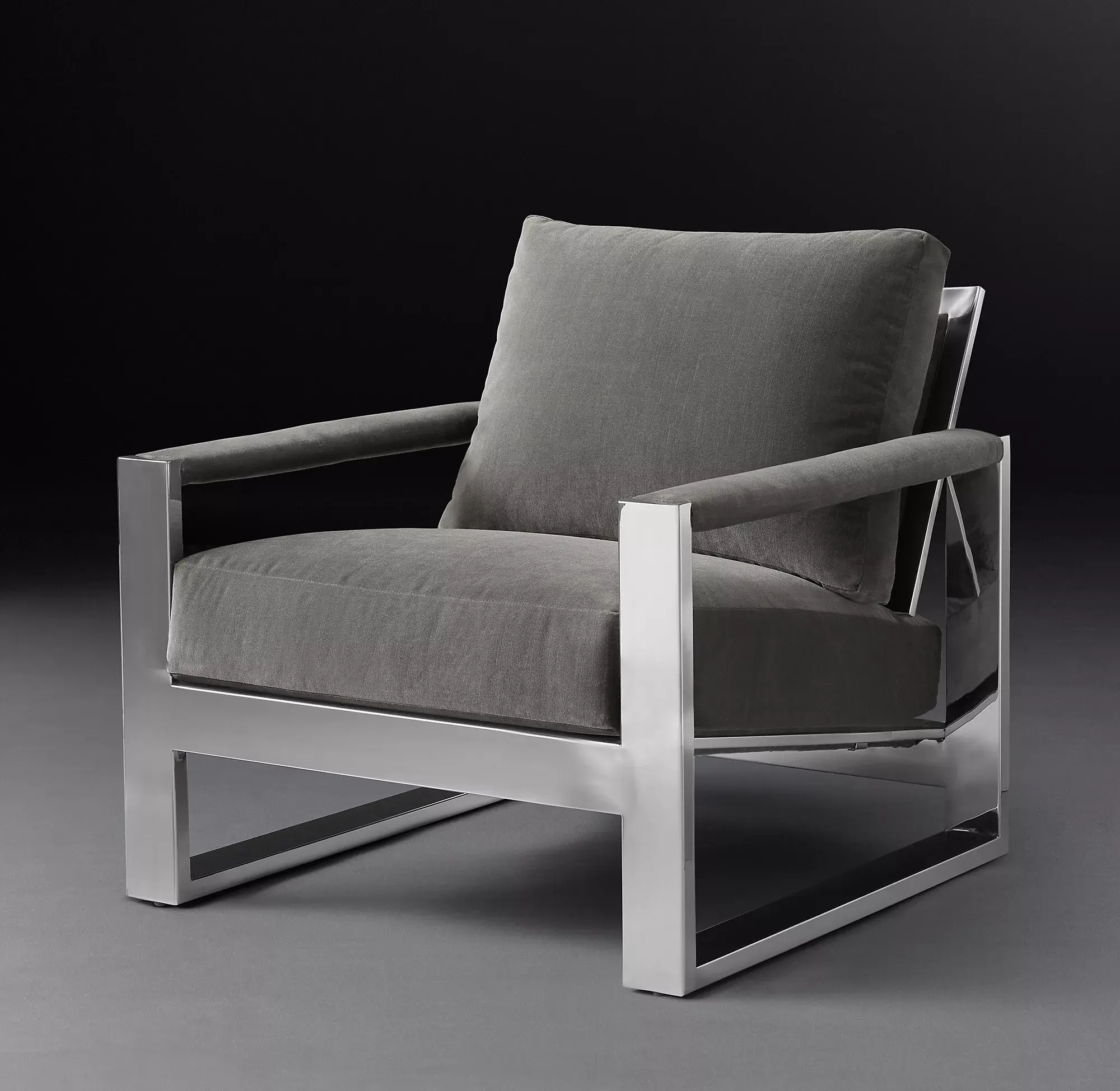 Рама ручной работы из стальной задней панели и мягкие дужки для комфортного одиночного кресла для отдыха