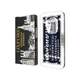 Ensemble de 13 instruments de géométrie en métal Oxford, compas multifonction pour les élèves - Product Image 1