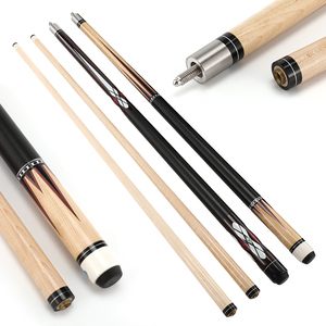 Taco <span class=keywords><strong>de</strong></span> billar en oferta, <span class=keywords><strong>de</strong></span> madera <span class=keywords><strong>de</strong></span> arce <span class=keywords><strong>de</strong></span> alta calidad, con extremo forrado en cuero, 58 pulgadas, punta <span class=keywords><strong>de</strong></span> 13 mm, unión <span class=keywords><strong>de</strong></span> acero inoxidable. - Product Image 3
