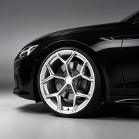 Rines Deportivos Monobloque de Aleación Forjada de Alta Calidad, Acabado Plateado Cepillado, 18-23 Pulgadas, 5x112, para Audi A3 S3 RS3 S5 SQ5 RS5 SQ8 A5L BMW