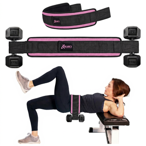 Heavy Duty Neoprene 500 Lbs Support Hip Thrust Belt Non Slip Glute Trainer Extra Padding Gym Home Workouts <b>Dumbbells</b> - Product Image 1