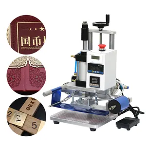 QS100 Leather Wood Greeting Card Pvc Logo Stamps Stamp Letter Heat Press Machines Branding Machine