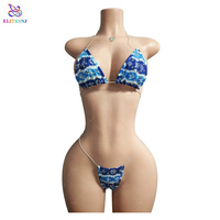 ELITES Ropa de Actuación para Chicas con Diamantes Grandes de Calidad Superior Bikini Sexy Ropa de Baile Exótico