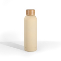 Bouteille de boisson de haute qualité isolée bouteille de flacon en métal noir sous vide bouteille d'eau de 500ml bouteille d'eau en acier inoxydable Logo personnalisé