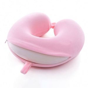 XDH172 Hot Selling Adjustable Comfortable Removable Cover <b>Memory</b> Foam U-Shape Airplane Nap Pillows Neck Support Travel Pillow - Product Image 5