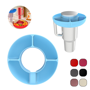 Vaso Reutilizable de 30oz/40oz con Bandeja para Snacks, Tapa Multifuncional, Contenedor de Alimentos para Auto, Viajes, Playa, Fiestas, Cine, Palomitas y Bebidas - Product Image 2