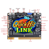 Carte de jeu PCB verticale 2-en-1 Quick Hit Link pour jeu de compétences, à monnayeur, au prix d'usine pour machine de divertissement d'arcade