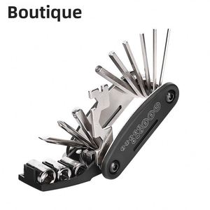 Practical Lightweight 16 in 1 Hex Wrench Portable Folding Bike Tool Kit Mechanic's 16-in-1 Metal Portable Bike Tool Kit - Product Image 1