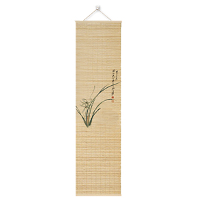 Art mural en bambou écologique de 20x110cm de style déco, encadré avec une peinture à l'encre <span class=keywords><strong>orientale</strong></span>, ajoute un charme décoratif - Product Image 6