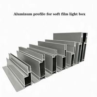 Profilé en aluminium à bordure étroite pour boîtier de caisson lumineux à film souple et affichage rétroéclairé