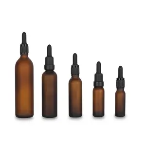 Best-selling 5lm 10lm 15lm 20lm 30lm 50lm 100lm Frosted Amber Oil Bottle