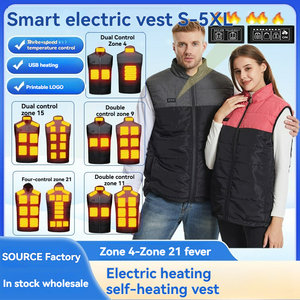 Chaleco Térmico Inteligente de Invierno, Chaleco Eléctrico con Calefacción en la Espalda, Diseño de Bloques de Color, para Hombre y Mujer, Chaleco con Calefacción Eléctrica. - Product Image 3