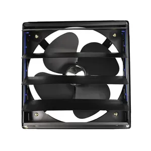 Powerful Black Square Strong Wind Heavy Duty Workshop Warehouse Full Metal Shutter Industrial Exhaust Fan