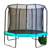 Trampolín de nuevo diseño de alta calidad de 8 pies con carcasa de acero con materiales plásticos de espuma de polipropileno y PVC para niños y niñas