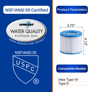 Cartucho de <span class=keywords><strong>filtro</strong></span> de agua para <span class=keywords><strong>piscina</strong></span>, Compatible con <span class=keywords><strong>tipo</strong></span> D, venta al por mayor, para bañera de hidromasaje y hogar - Product Image 3