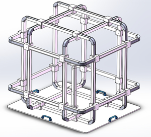 Bobine de Helmholtz à 3 axes pour l'offset et la compensation du champ magnétique terrestre - Product Image 2