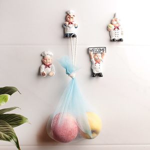 Chef Toothbrush <b>Hook</b> Wall Mounted Resin Holder For <b>Bathroom</b> Toothbrushes - Product Image 3