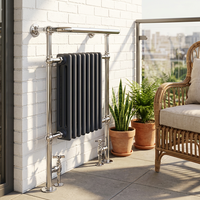 Radiateur colonne noir antique écoénergétique pour la maison ou l'hôtel – Design de radiateurs de chauffage