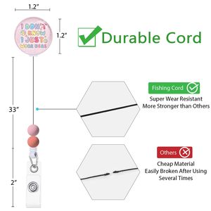 Divertente <span class=keywords><strong>non</strong></span> lo so, ho appena lavorato qui retrattile Badge retrattile balia porta Badge porta carta d'identità con Clip infermiere accessori - Product Image 3