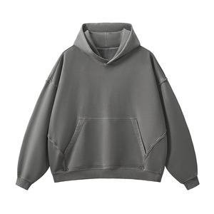 Sudaderas con capucha personalizadas para hombre, chándal con estampado de logotipo, 100% de algodón, de talla grande, unisex, pulóver, sudadera con capucha para hombre - Product Image 3