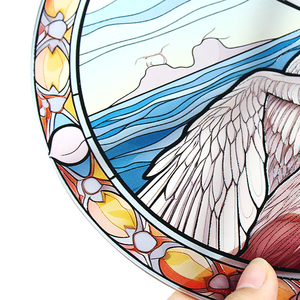 Figurine de mouette personnalisée, décoration de maison de plage, décoration de fenêtre en verre teinté à suspendre, pour cadeau - Product Image 6