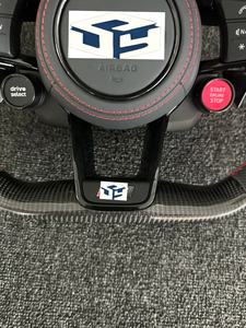 Volant de voiture en cuir et fibre de carbone, <span class=keywords><strong>prix</strong></span> de gros usine, pour <span class=keywords><strong>Audi</strong></span> <span class=keywords><strong>A3</strong></span> A4L A5 A6L A7 Q8 TT R8 - Product Image 5