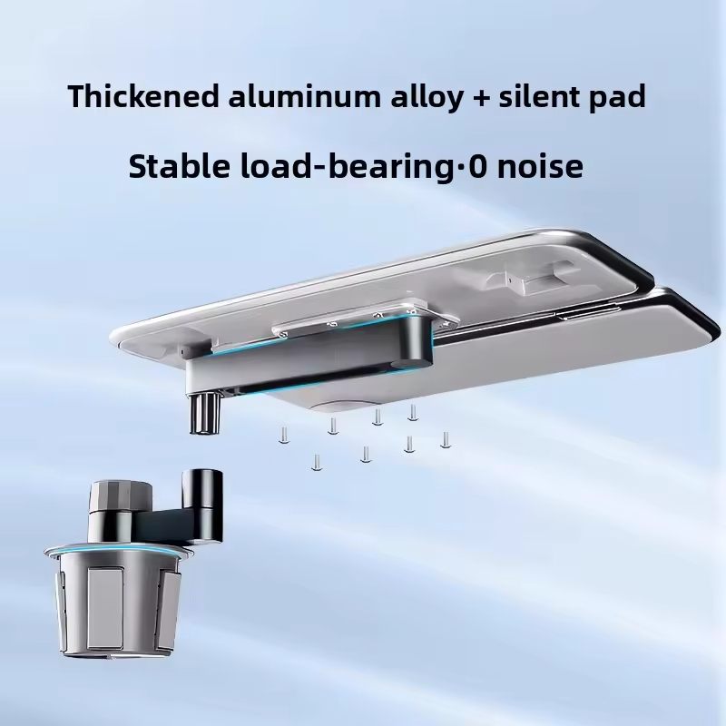 JXY J-25 Aviation Aluminum Multi-function Car Cup Holder with MDF Board | Luxury Custom Modification