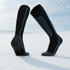 <span class=keywords><strong>Chaussettes</strong></span> de sport hautes pour enfants, <span class=keywords><strong>chaussettes</strong></span> de <span class=keywords><strong>ski</strong></span> tricotées pour grands garçons et filles, <span class=keywords><strong>chaussettes</strong></span> de sport pour adultes avec logo personnalisé - Product Image 3