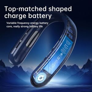 Nuevo Ventilador de Cuello Portátil 2026 con Logotipo Personalizado, Recargable por USB, sin Aspas, para Camping, Oficina y Uso General - Product Image 3